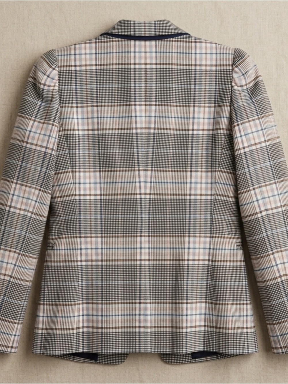 Women’s Plaid Single-Button Blazer Size 4 Riley and Rae - Picture 3 of 4